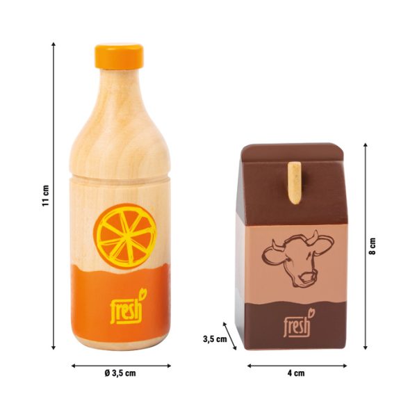 Set de băuturi pentru joacă din lemn „fresh”