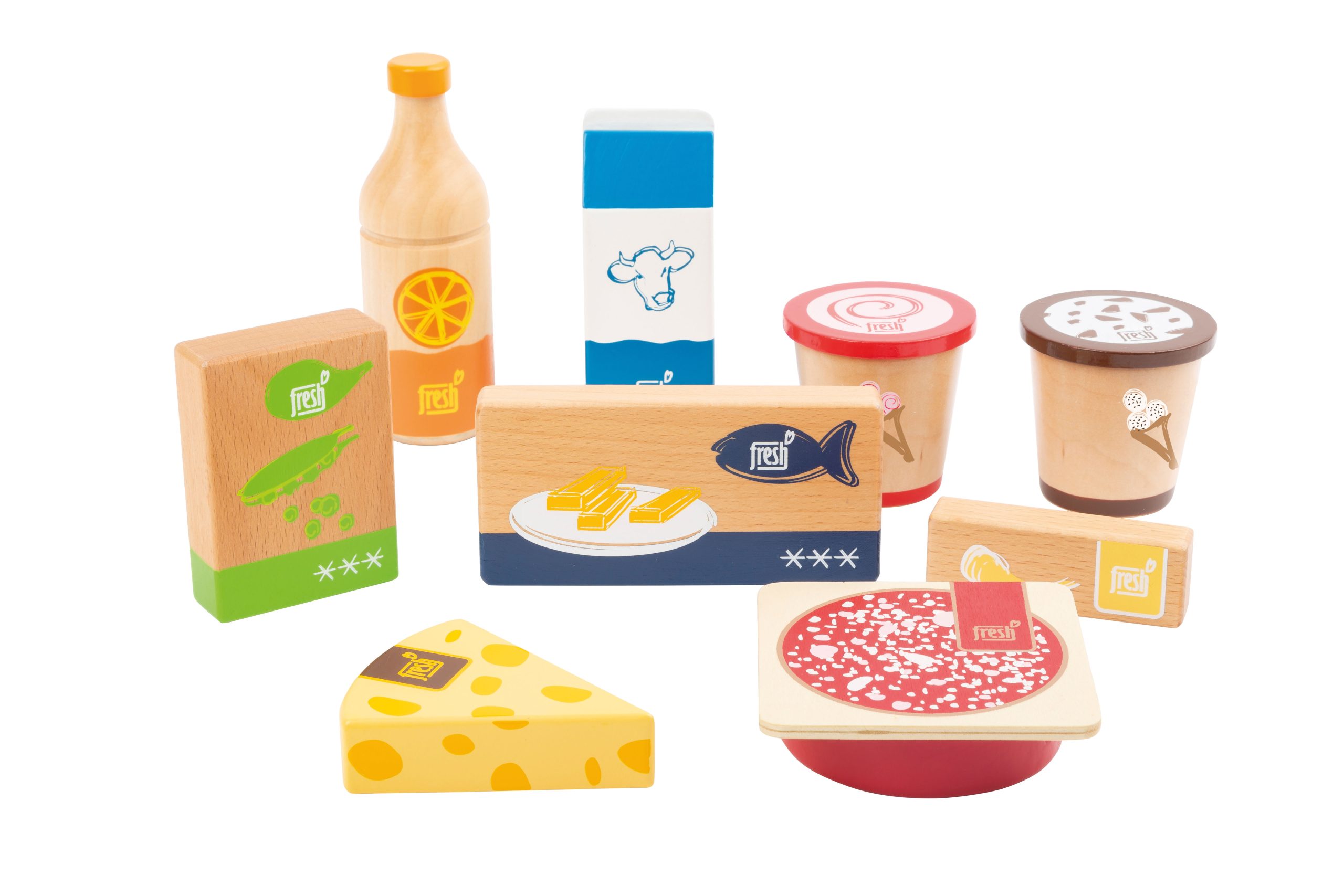 Set de alimente refrigerate și congelate din lemn „fresh” - imagine 1