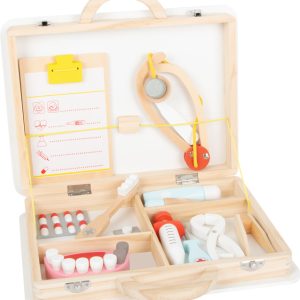 Trusă medicală și stomatologică din lemn 2 în 1 - imagine 1