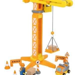Macara de construcții din lemn cu accesorii - imagine 1
