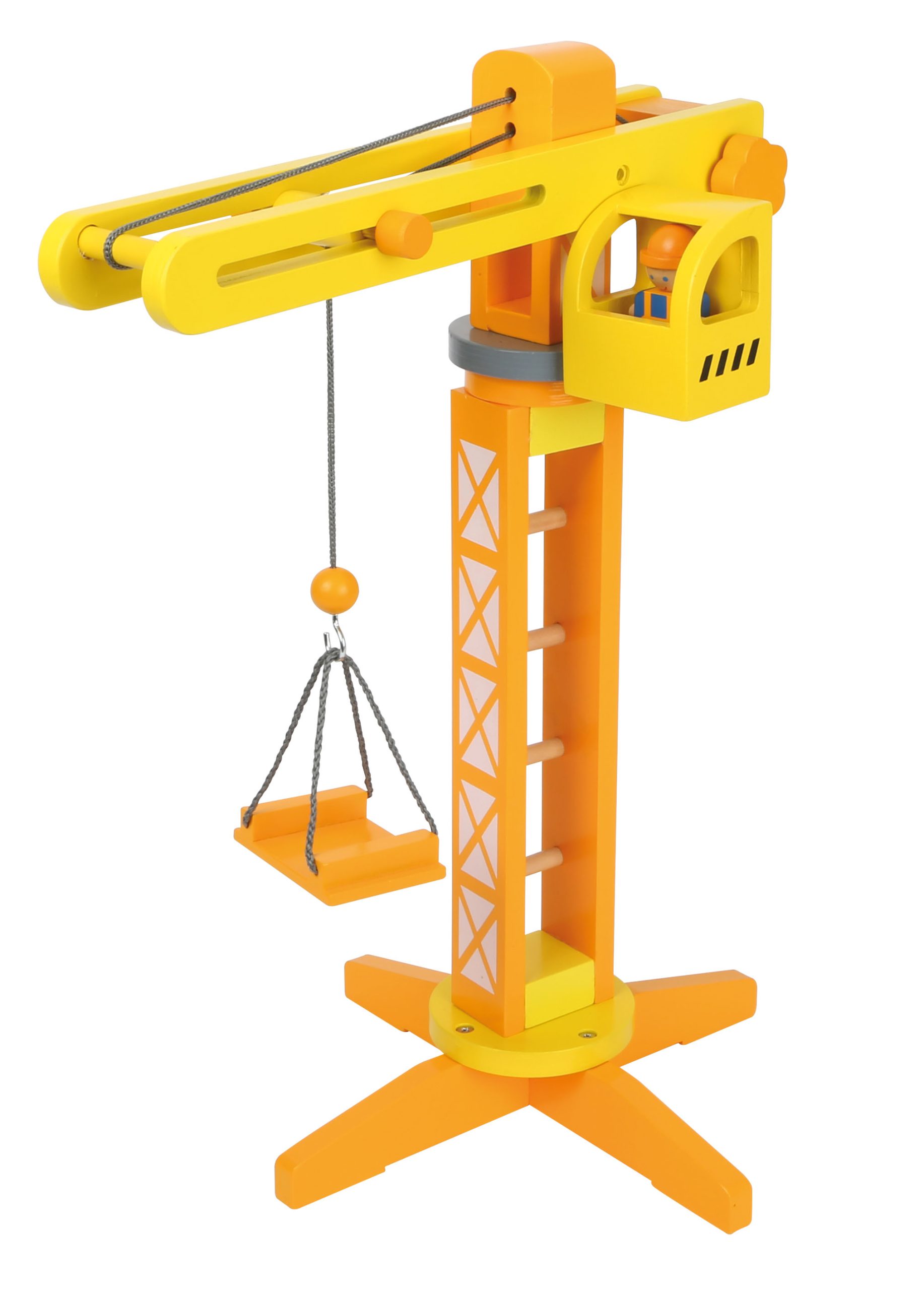 Macara de construcții din lemn cu accesorii - imagine 2