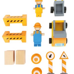 Macara de construcții din lemn cu accesorii - imagine 3