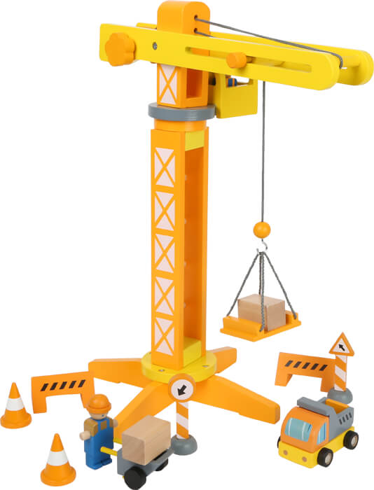Macara de construcții din lemn cu accesorii