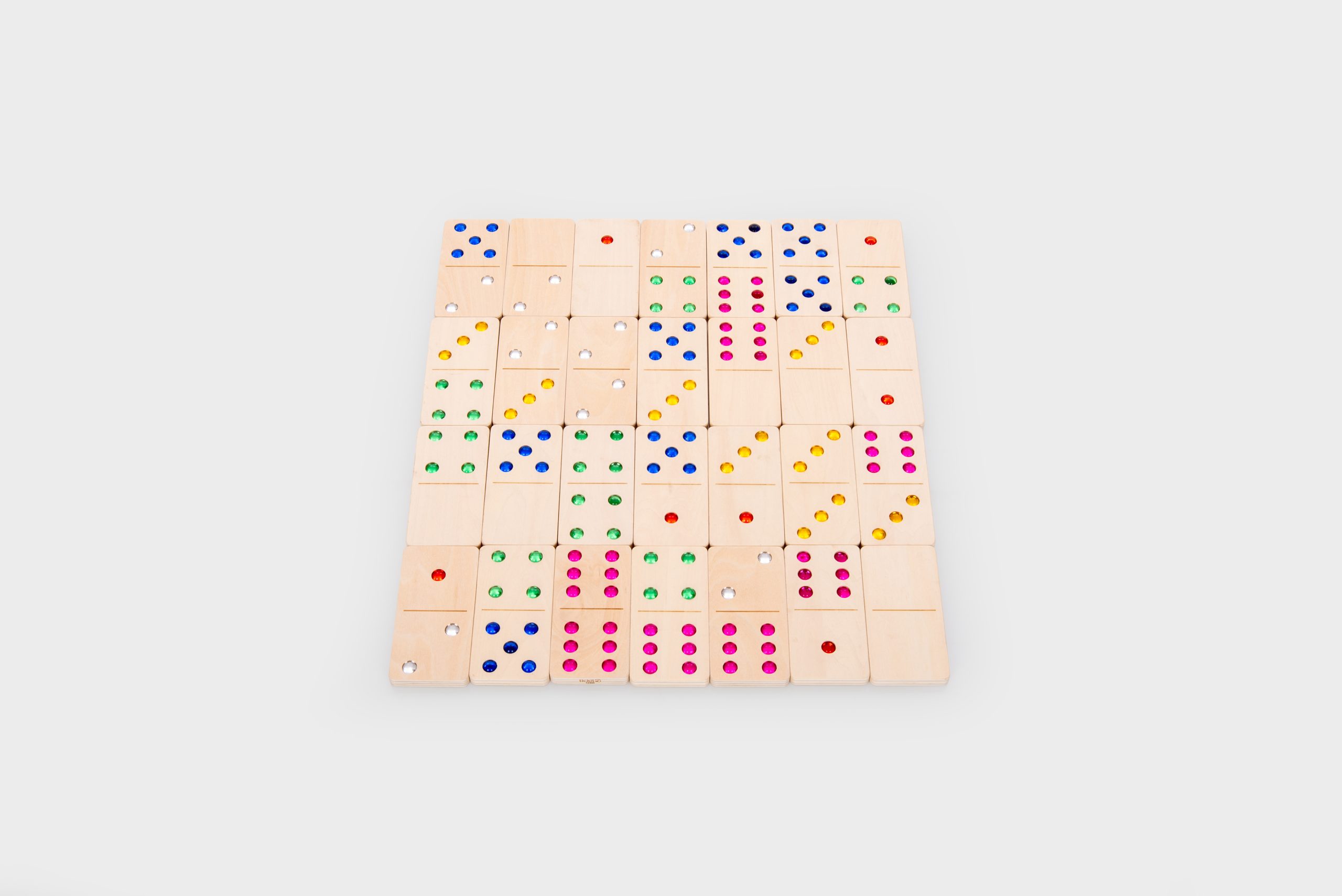 Domino cu Cristale Colorate - imagine 2