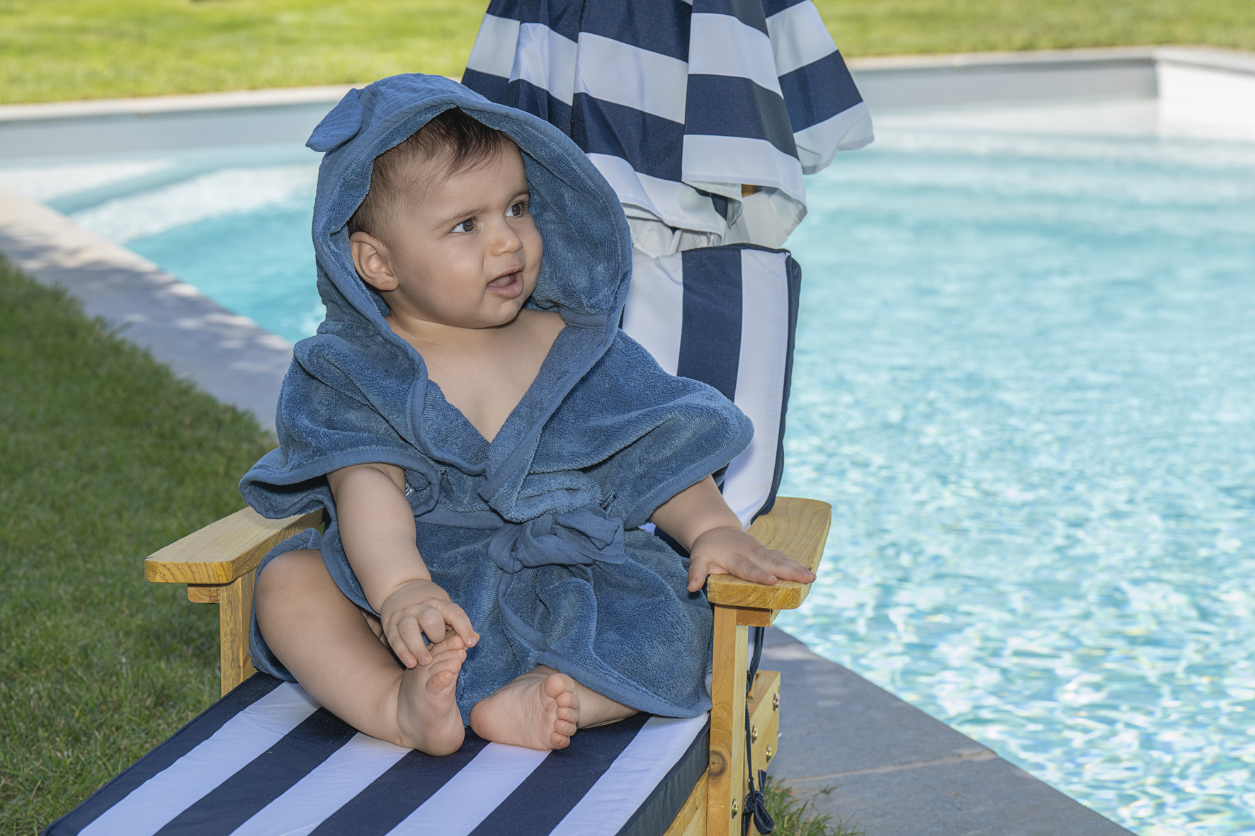 Halat de baie Soft Bamboo – Blue Stone - imagine 2
