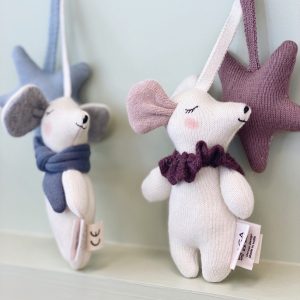 Jucărie pentru Cărucior Sleepy Mouse – Baby Blue - imagine 2
