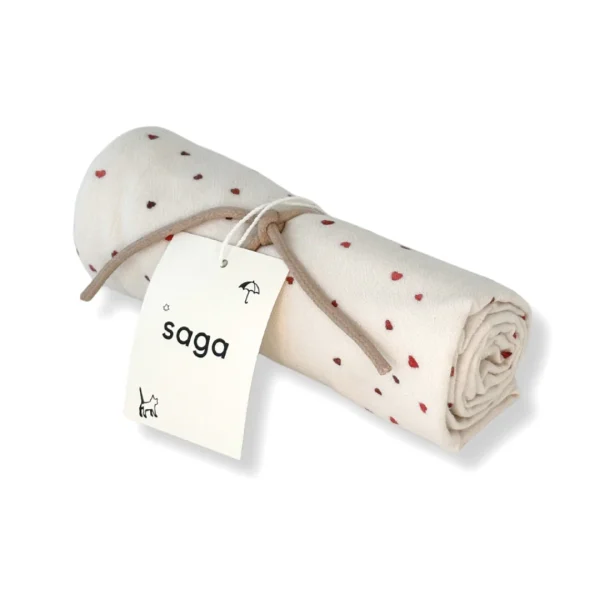 Muselină din Bumbac Organic – Heart